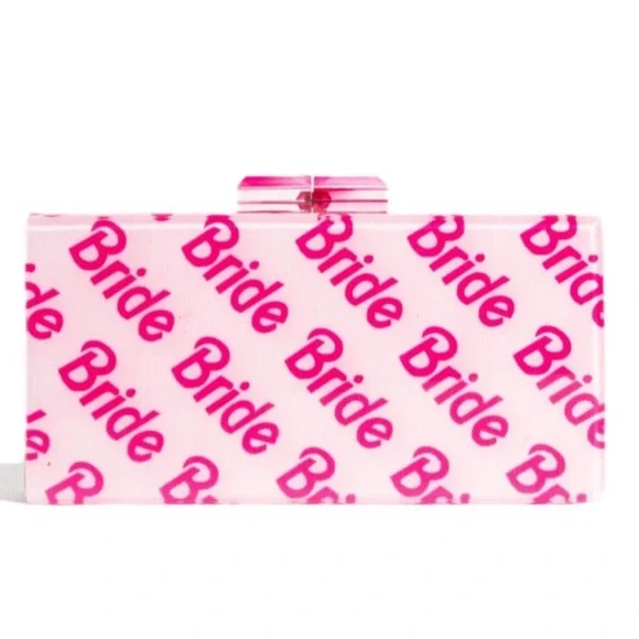 Barbie Pink Bride Acrylic Crutch - Picture 1 of 1